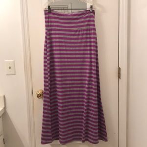 Purple and Gray Maxi Skirt
